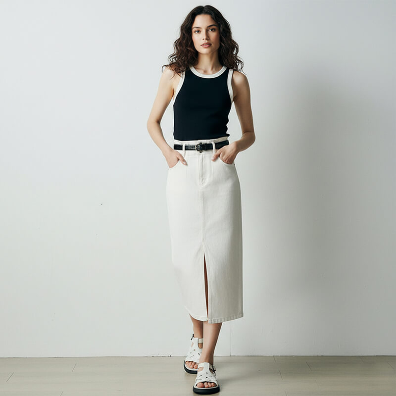 100% Cotton Semi-Bleached Denim|10.8oz Wide-Width Twill Denim|Fashion White Denim|Denim Shirt & Skirt Fabric