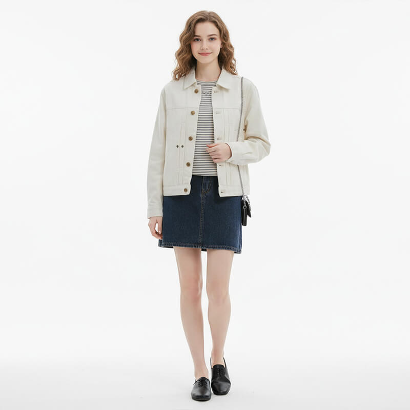 100% Cotton Twill Denim|10.9oz Semi-Bleached Denim|Fashion White Denim|Denim Shirt & Skirt Fabric