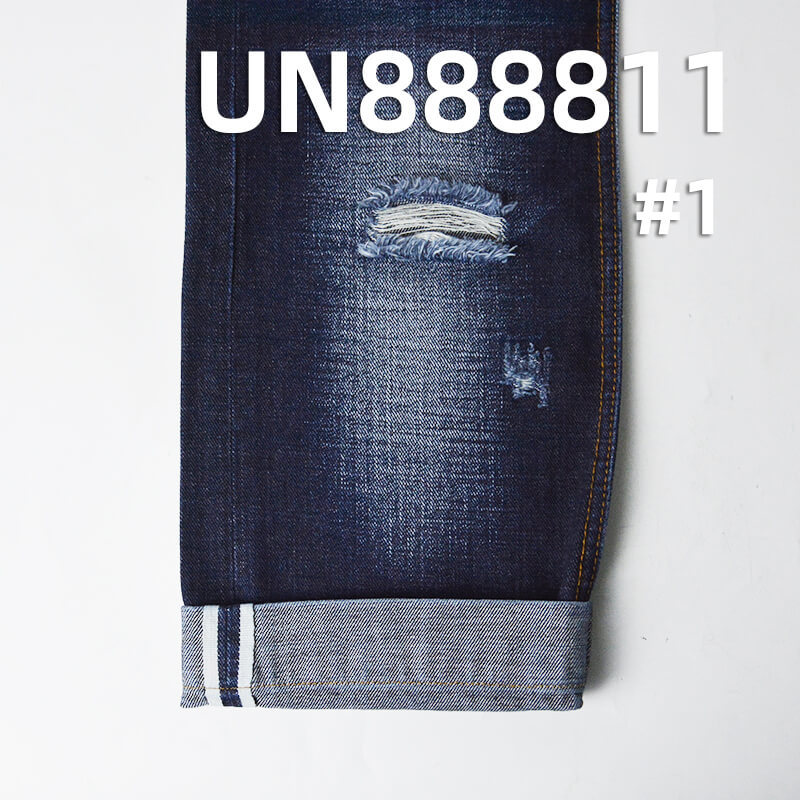 100% Cotton Warp & Weft Slub Selvedge Denim|11.5oz Twill Denim|Jeans Skirt & Jacket Fabric