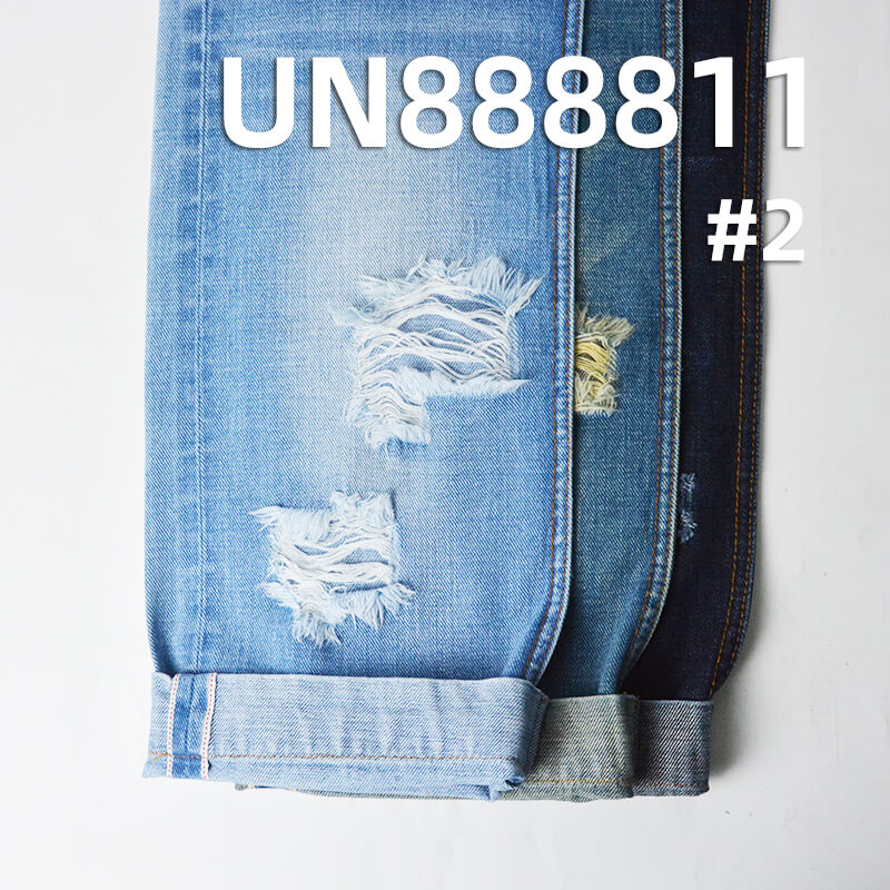 100% Cotton Warp & Weft Slub Selvedge Denim|11.5oz Twill Denim|Jeans Skirt & Jacket Fabric