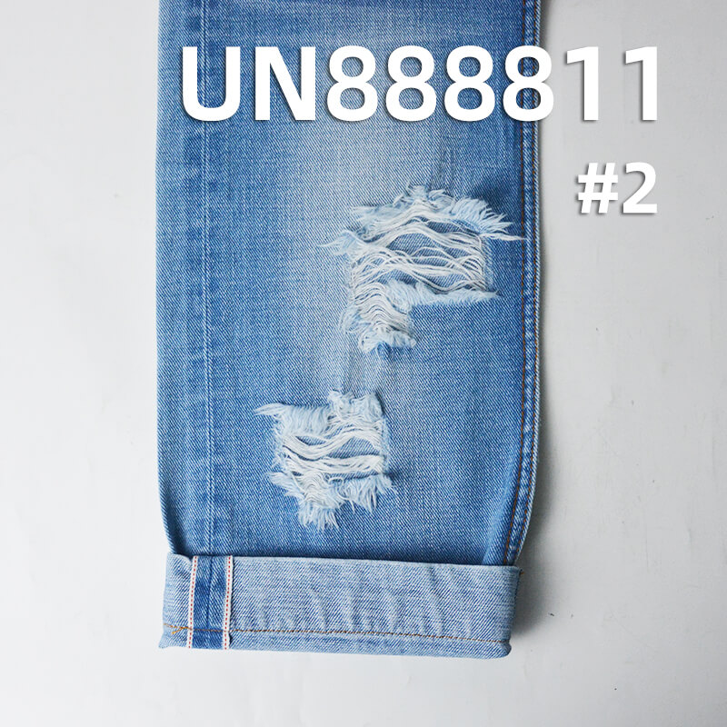 100% Cotton Warp & Weft Slub Selvedge Denim|11.5oz Twill Denim|Jeans Skirt & Jacket Fabric