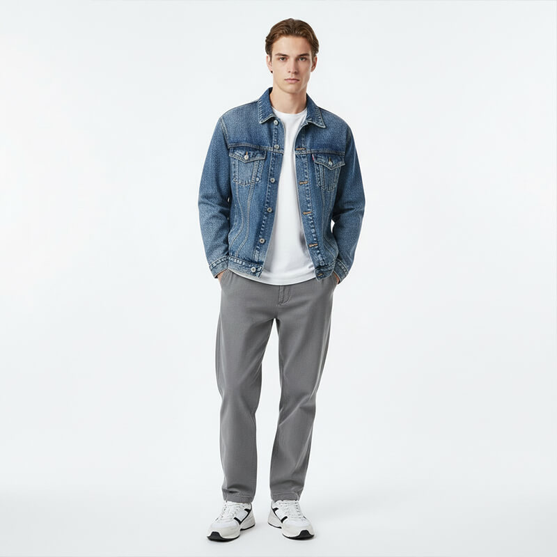 100% Cotton Warp Slub Twill Denim|12.5oz Blue & Gray-Green Denim|Jeans & Denim Jacket Fabric