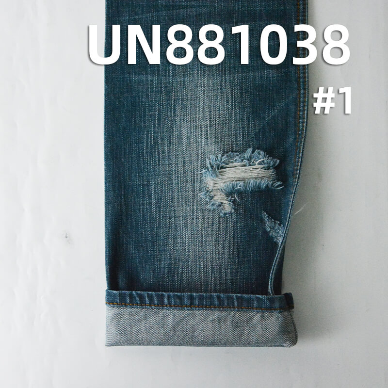 100% Cotton Warp & Weft Slub Twill Denim|11.5oz Blue & Gray-Green Denim|Vintage Denim Jeans Skirt & Jacket Fabric