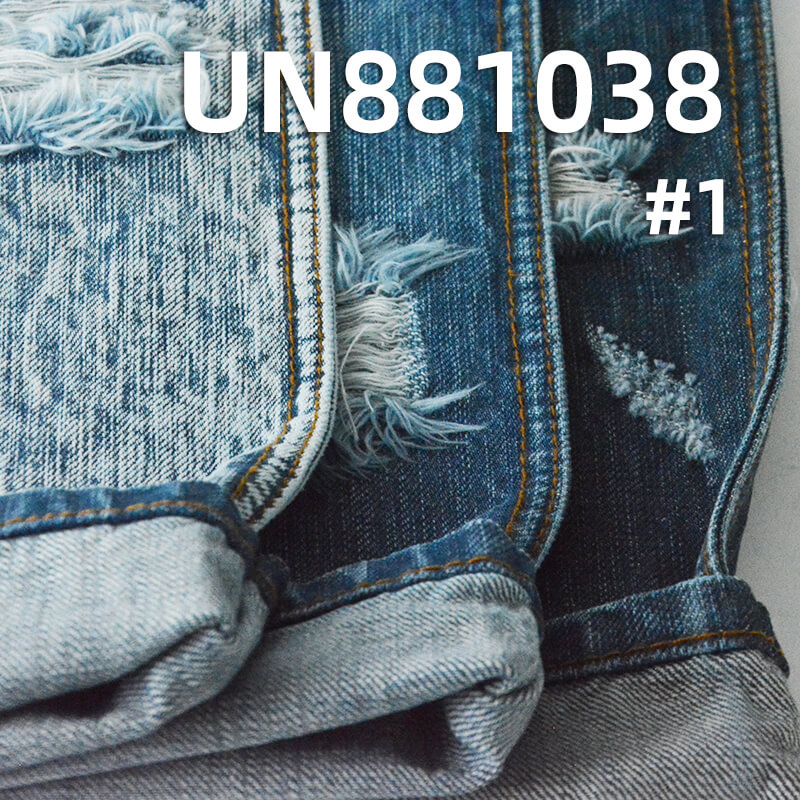 100% Cotton Warp & Weft Slub Twill Denim|11.5oz Blue & Gray-Green Denim|Vintage Denim Jeans Skirt & Jacket Fabric