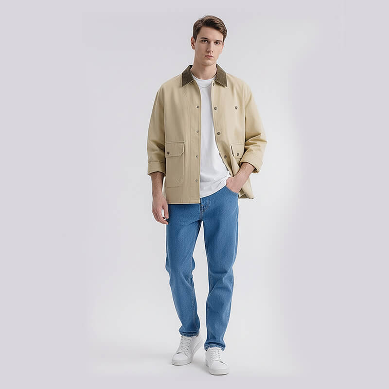 100% Cotton 10*10 Twill Drill|280g/m2 Sand-Washed Dyed Fabric|Workwear Jacket & Pants Fabric