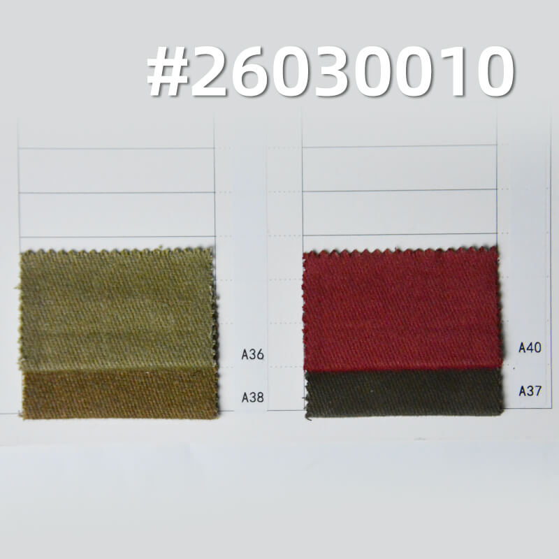 310g/m2 Cotton Stretch Dyed Fabric|10*10 Combed Twill Snowflake-Effect Napped Fabric|Workwear Jacket Pants & Skirt Fabric