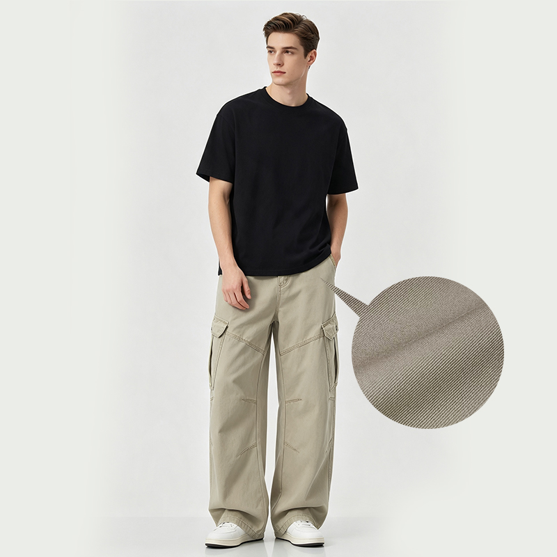 All-Cotton Two-Ply Heavyweight Twill | 310g/m2 Thickened Twill Fabric | Fabric for Workwear Jackets & Bags