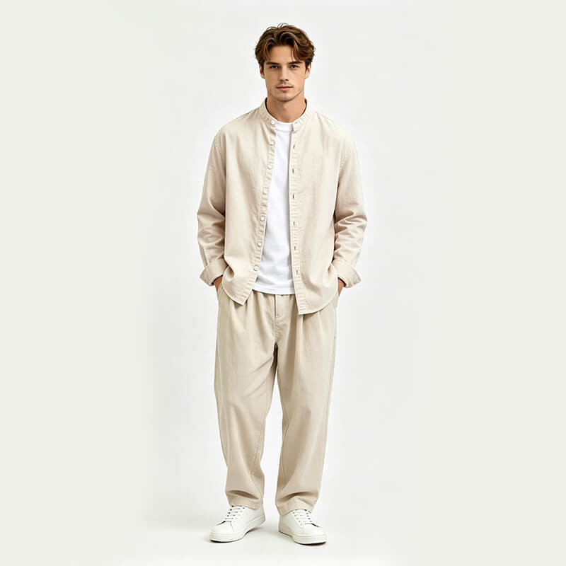 All-Cotton Combed Twill | 215g/m2 Carbon-Sanded Sirospun Fabric | Fabric for Casual Tops, Pants & Skirts