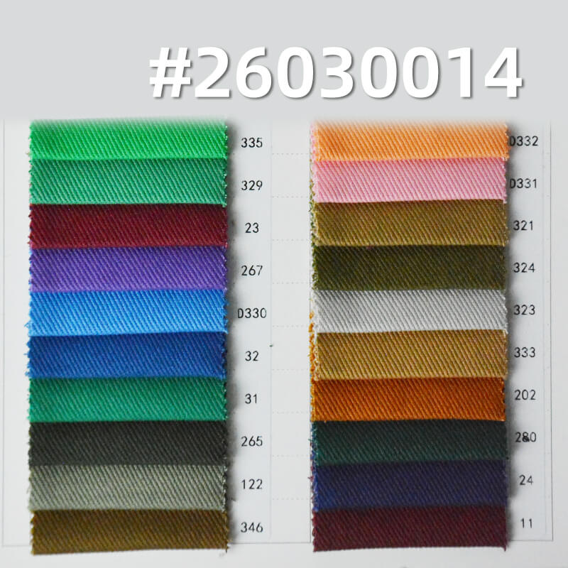 100% Cotton Heavyweight Twill Fabric|360g/m2 Brushed-Back Dyed Fabric|Workwear Jacket & Pants Fabric