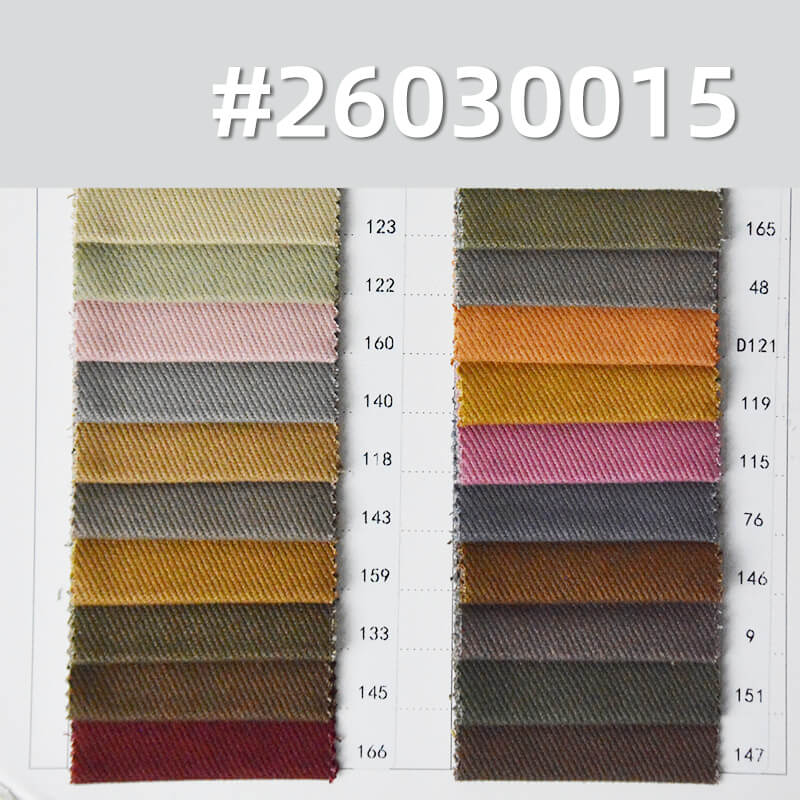 100% Cotton Heavyweight Twill Fabric|360g/m2 Peached & Brushed Dyed Fabric|Workwear Jacket & Pants Fabric