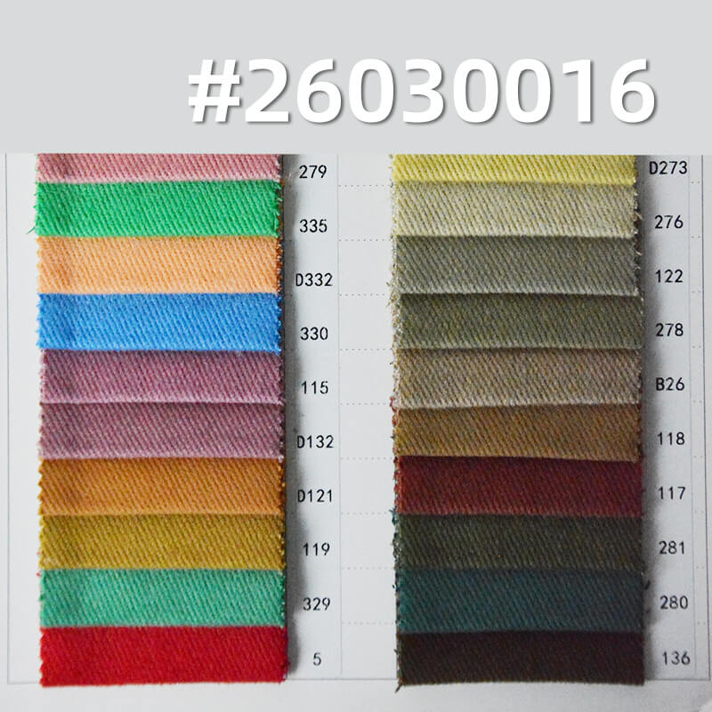 100% Cotton High-Density Twill Fabric|360g/m2 Snowflake-Effect Napped Dyed Fabric|Brushed-Back|Workwear Jacket & Pants Fabric