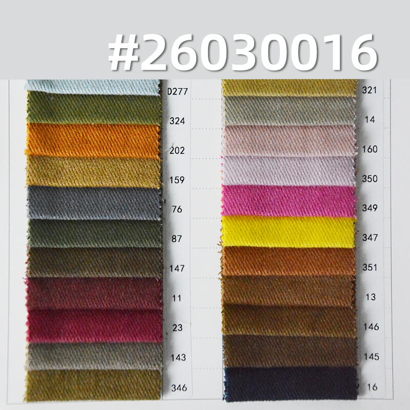 100% Cotton High-Density Twill Fabric|360g/m2 Snowflake-Effect Napped Dyed Fabric|Brushed-Back|Workwear Jacket & Pants Fabric