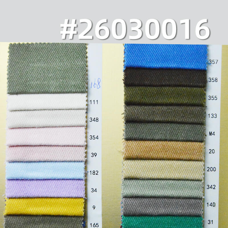 100% Cotton High-Density Twill Fabric|360g/m2 Snowflake-Effect Napped Dyed Fabric|Brushed-Back|Workwear Jacket & Pants Fabric