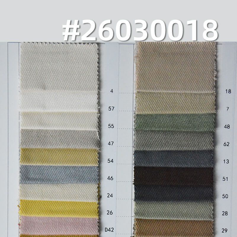 7S High-Stretch Siro-Spun Dyed Fabric|330g/m2 Cotton Snowflake-Effect Napped Fabric|Casual Jacket & Workwear Pants Fabric