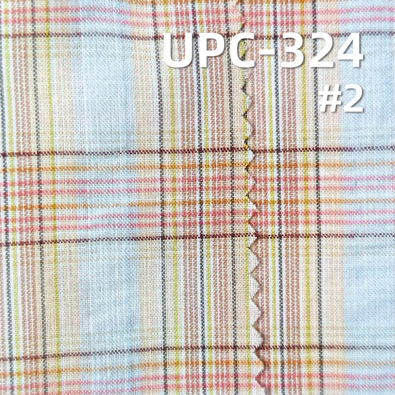 All-Cotton Yarn-Dyed Seersucker Check Fabric | 95g/m2 Lightweight Plain Fabric | Fabric for Plaid Shirts & Women's Skirts