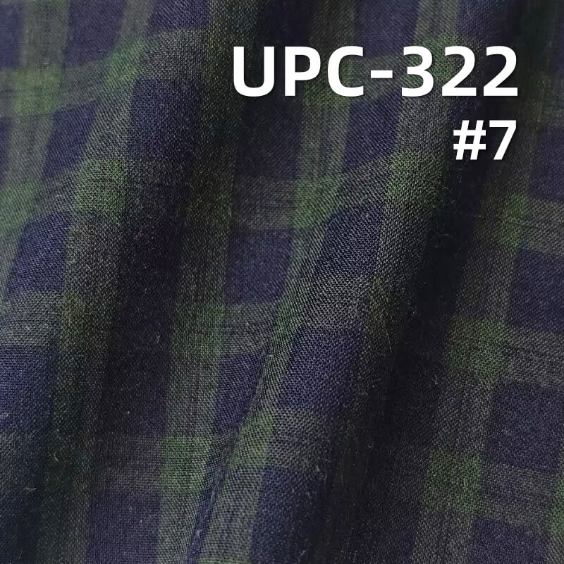 All-Cotton Yarn-Dyed Check Fabric | 96g/m2 Lightweight Plain Fabric | Fabric for Shirts, Dresses & Uniforms