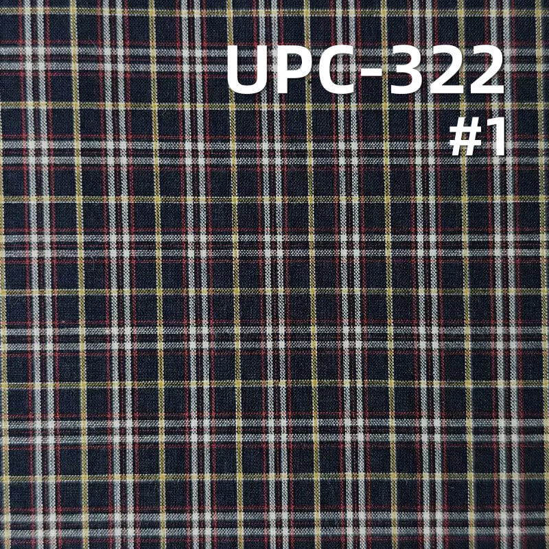 All-Cotton Yarn-Dyed Check Fabric | 96g/m2 Lightweight Plain Fabric | Fabric for Shirts, Dresses & Uniforms