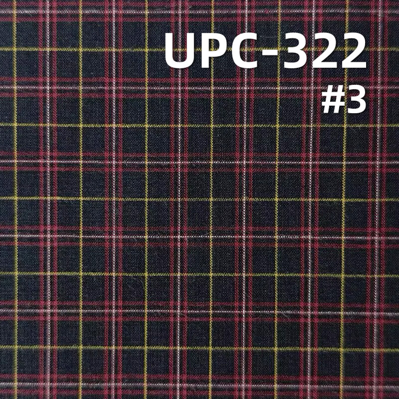 All-Cotton Yarn-Dyed Check Fabric | 96g/m2 Lightweight Plain Fabric | Fabric for Shirts, Dresses & Uniforms