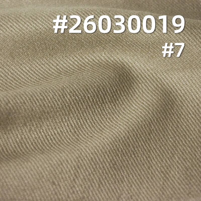 7S High-Stretch Siro-Spun Dyed Fabric|330g/m2 Cotton Peached & Brushed-Back Fabric|Casual Jacket & Workwear Pants Fabric