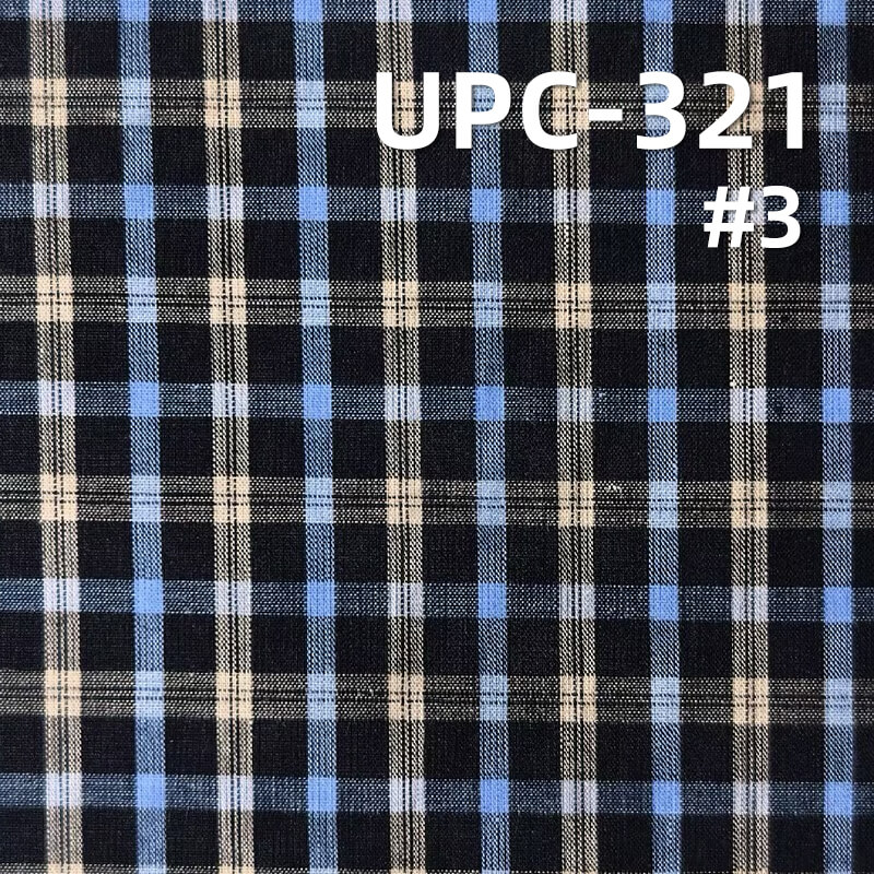 All-Cotton Yarn-Dyed Check Fabric | 92g/m2 Lightweight Plain Fabric | Fabric for Plaid Shirts & Skirts