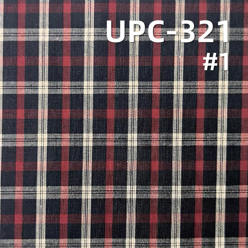 All-Cotton Yarn-Dyed Check Fabric | 92g/m2 Lightweight Plain Fabric | Fabric for Plaid Shirts & Skirts