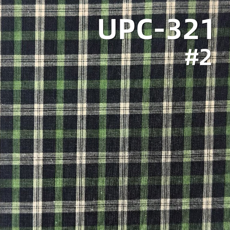 All-Cotton Yarn-Dyed Check Fabric | 92g/m2 Lightweight Plain Fabric | Fabric for Plaid Shirts & Skirts
