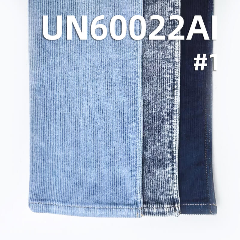 Indigo Corduroy | 365g/m2 Denim Corduroy | 8W Stretch Corduroy | Washable | Fabric for Jackets, Skirts & Pants