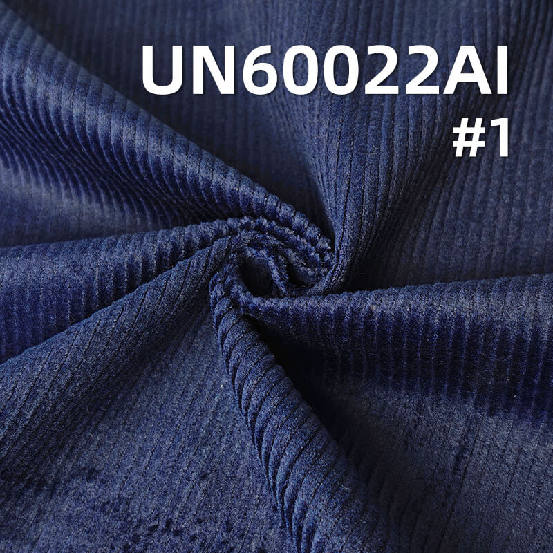 Indigo Corduroy | 365g/m2 Denim Corduroy | 8W Stretch Corduroy | Washable | Fabric for Jackets, Skirts & Pants