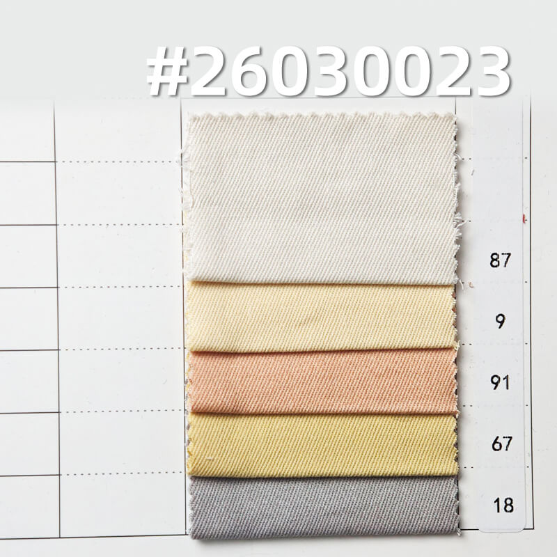 Stretch Carbon-Brushed Dyed Fabric|255g/m2 Cotton Twill Fabric|21S Siro-Spun|Workwear Jacket Pants & Skirt Fabric