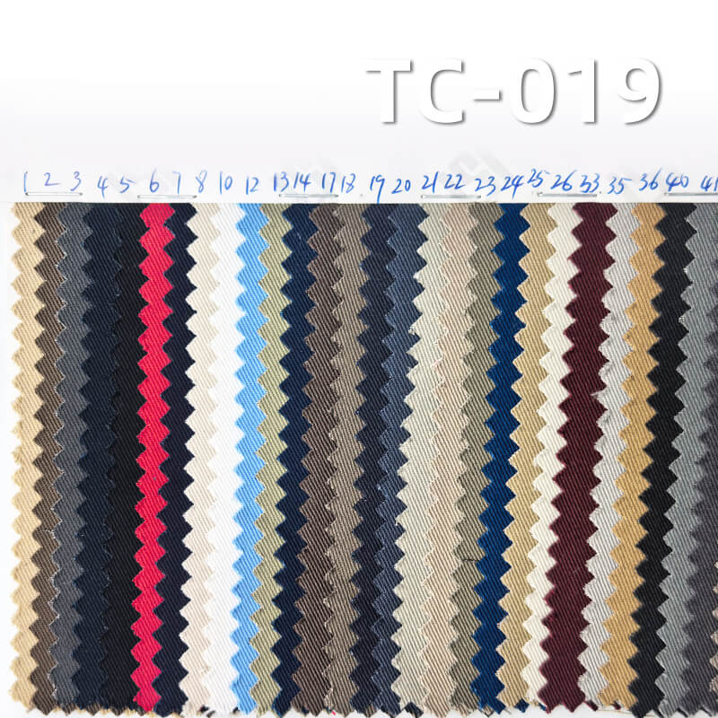 TC 128*60 Twill Sateen | 243g/m² Polyester Cotton Dyed Fabric | Casual Pants Skirts Suits Fabric