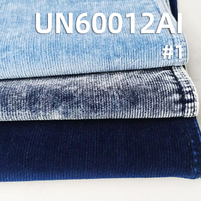  14-Wale Indigo Corduroy |380g/m2 Stretch Denim Corduroy | Fabric for Jackets & Pants