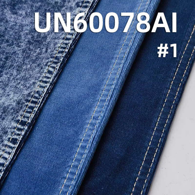 28-Wale Stretch Indigo Corduroy | 200g/m2 Denim Corduroy | Fabric for Casual Tops, Skirts & Pants