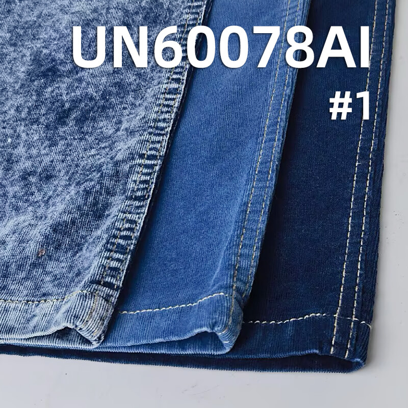 28-Wale Stretch Indigo Corduroy | 200g/m2 Denim Corduroy | Fabric for Casual Tops, Skirts & Pants