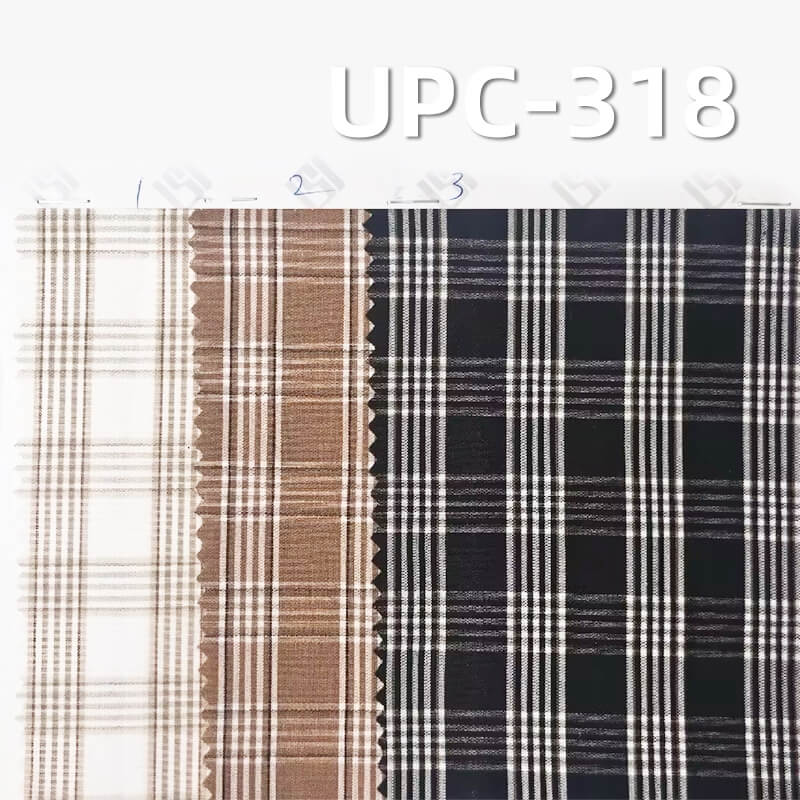 All-Cotton Yarn-Dyed Check Fabric | 110g/m2 Cotton Plain Fabric | Fabric for Plaid Shirts, Dresses & Uniforms