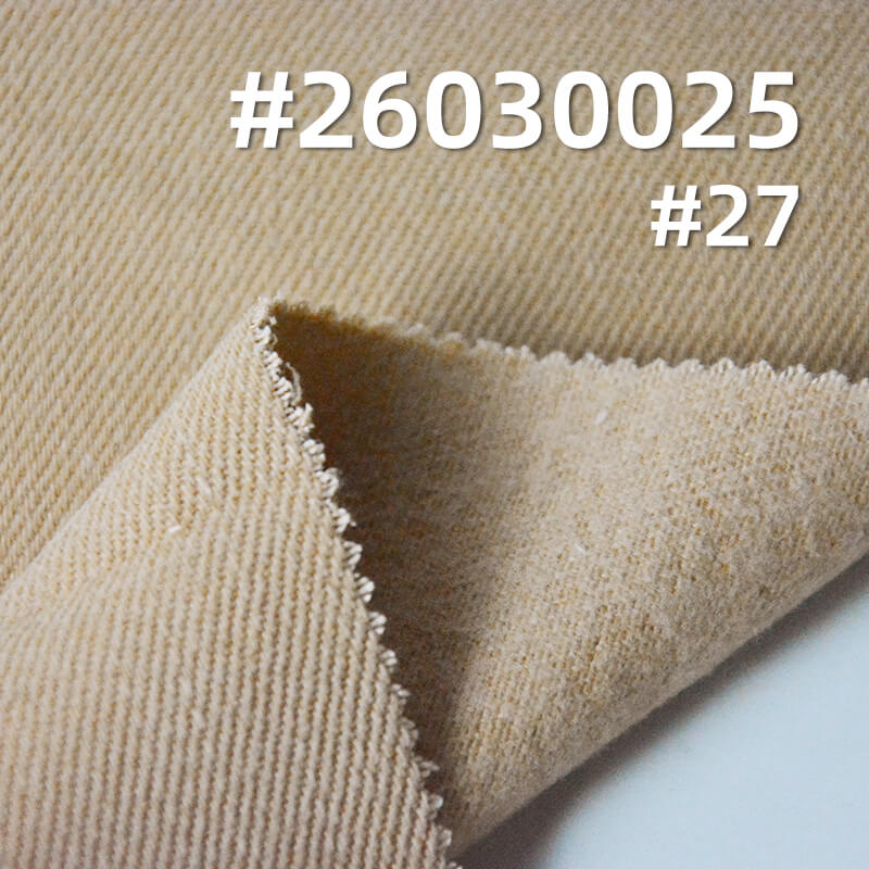 100% Cotton Dyed Fabric|7S Slub Twill Drill|320g/m2 Snowflake-Effect Napped & Brushed-Back Fabric|Workwear Jacket & Pants Fabric