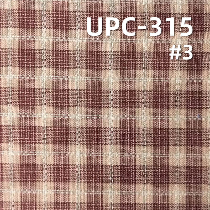 All-Cotton Yarn-Dyed Dobby Check Fabric | 91g/m2 Lightweight Dobby Material | Fabric for Plaid Shirts & Dresses