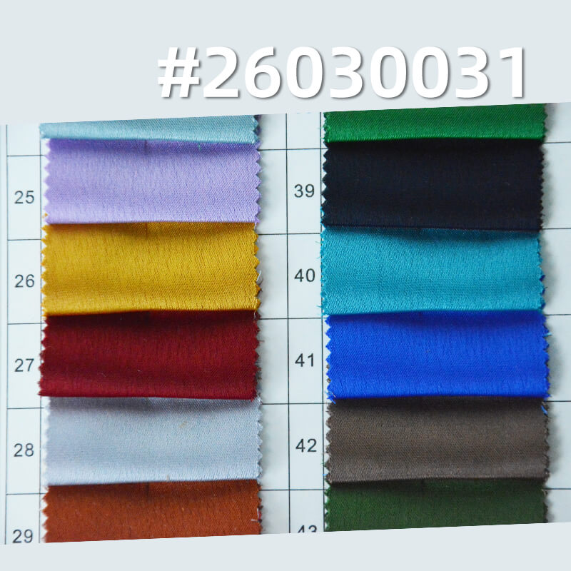 100% Polyester Acetate-Look Crackled Satin|190g/m2 Silky High-Shine Satin Fabric|Women's Shirt Skirt Hanfu & Gown Fabric