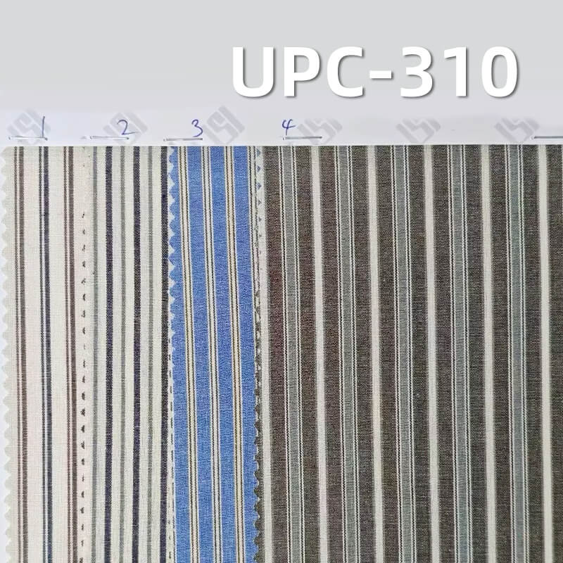All-Cotton Yarn-Dyed Stripe Fabric | 107g/m2 Cotton Plain Fabric | Fabric for Shirts & Dresses