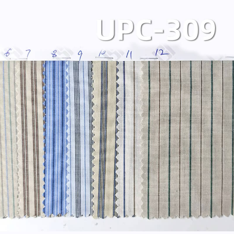 All-Cotton Yarn-Dyed Stripe Fabric | 106g/m2 Cotton Plain Fabric | Fabric for Casual Shirts & Dresses
