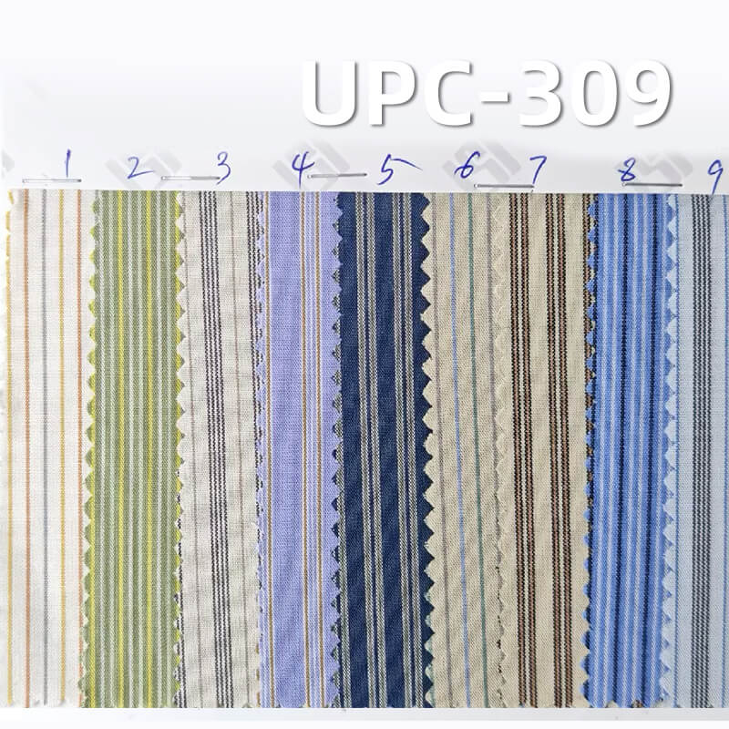 All-Cotton Yarn-Dyed Stripe Fabric | 106g/m2 Cotton Plain Fabric | Fabric for Casual Shirts & Dresses