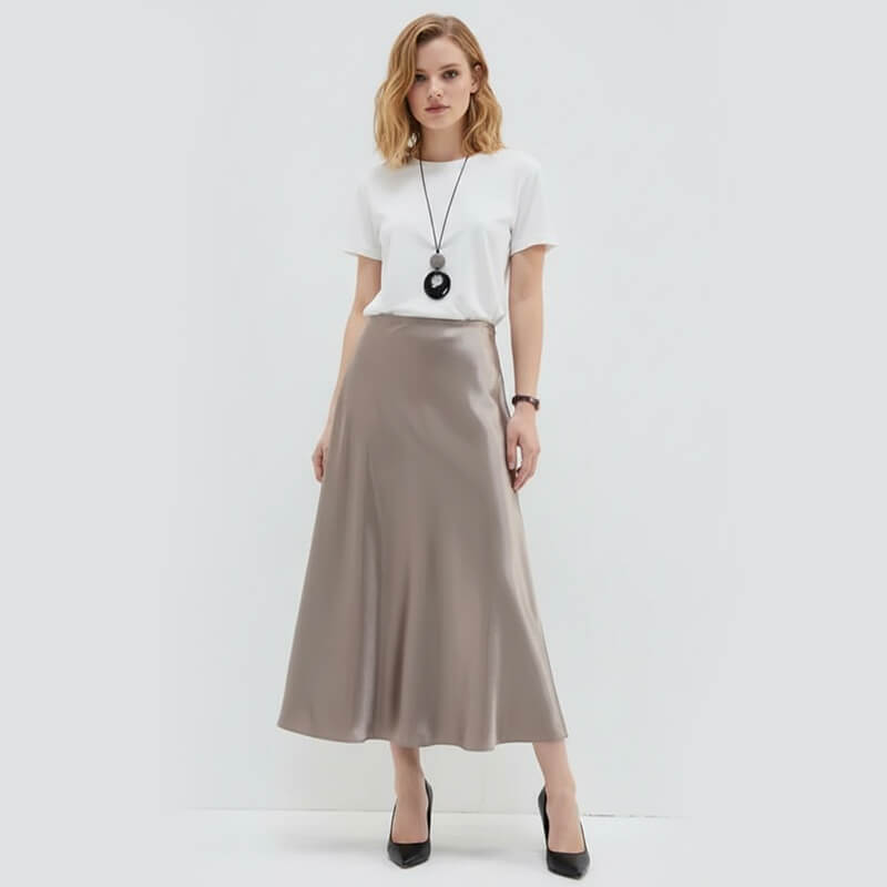 Polyester Matte Satin|140g/m2 Acetate-Look Suede-Touch Satin|Shirt Skirt & Gown Fabric