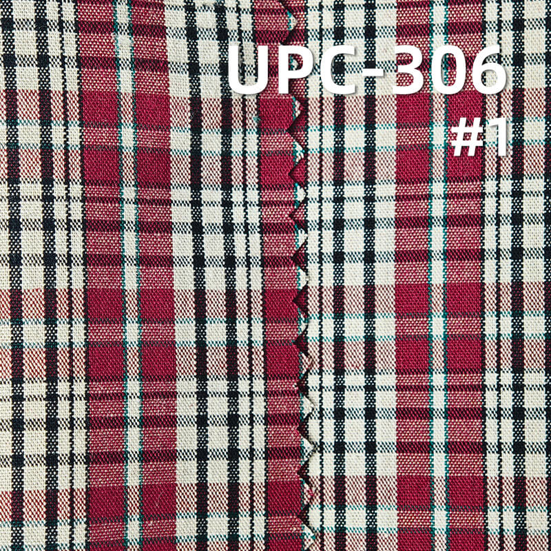 All-Cotton Yarn-Dyed Check Fabric | 120g/m2 Cotton Plain Fabric | Fabric for Plaid Shirts & Dresses