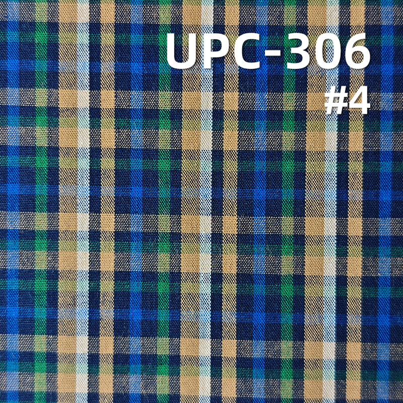 All-Cotton Yarn-Dyed Check Fabric | 120g/m2 Cotton Plain Fabric | Fabric for Plaid Shirts & Dresses