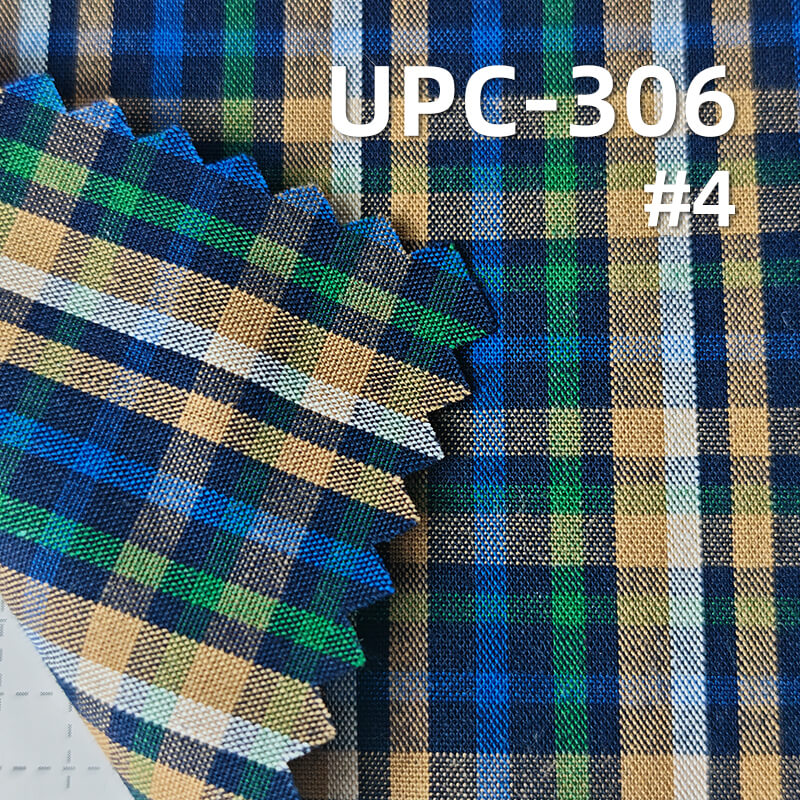 All-Cotton Yarn-Dyed Check Fabric | 120g/m2 Cotton Plain Fabric | Fabric for Plaid Shirts & Dresses