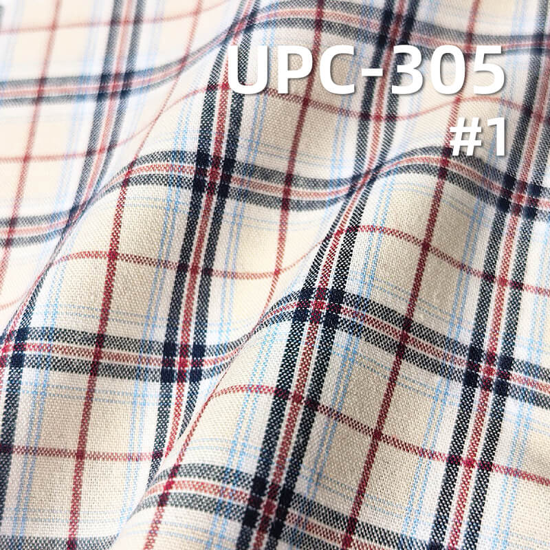 All-Cotton Yarn-Dyed Check Fabric | 120g/m2 Cotton Plain Fabric | Fabric for Plaid Shirts & Dresses