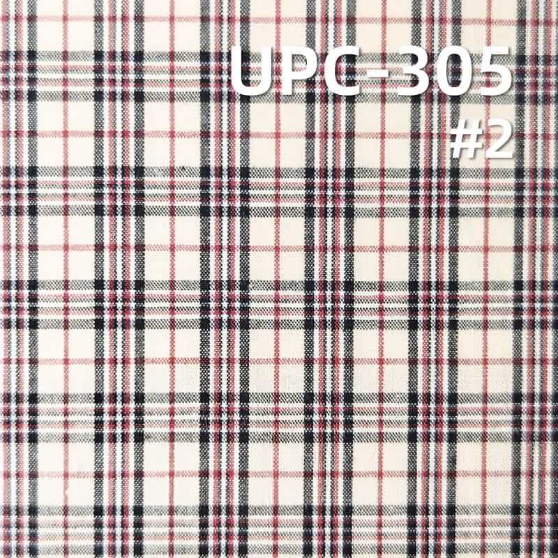 All-Cotton Yarn-Dyed Check Fabric | 120g/m2 Cotton Plain Fabric | Fabric for Plaid Shirts & Dresses