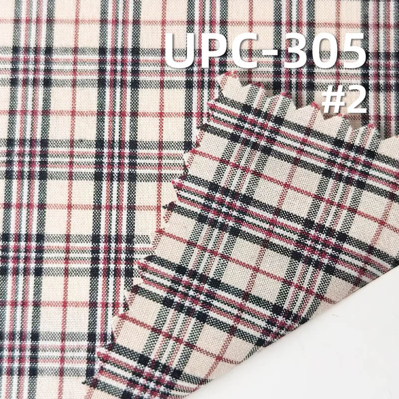 All-Cotton Yarn-Dyed Check Fabric | 120g/m2 Cotton Plain Fabric | Fabric for Plaid Shirts & Dresses