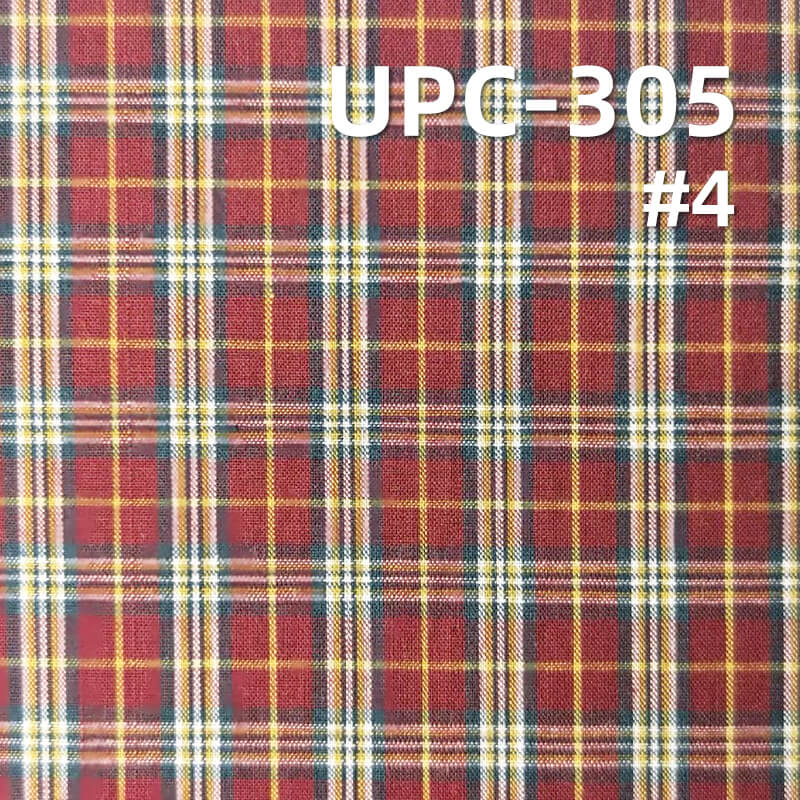 All-Cotton Yarn-Dyed Check Fabric | 120g/m2 Cotton Plain Fabric | Fabric for Plaid Shirts & Dresses