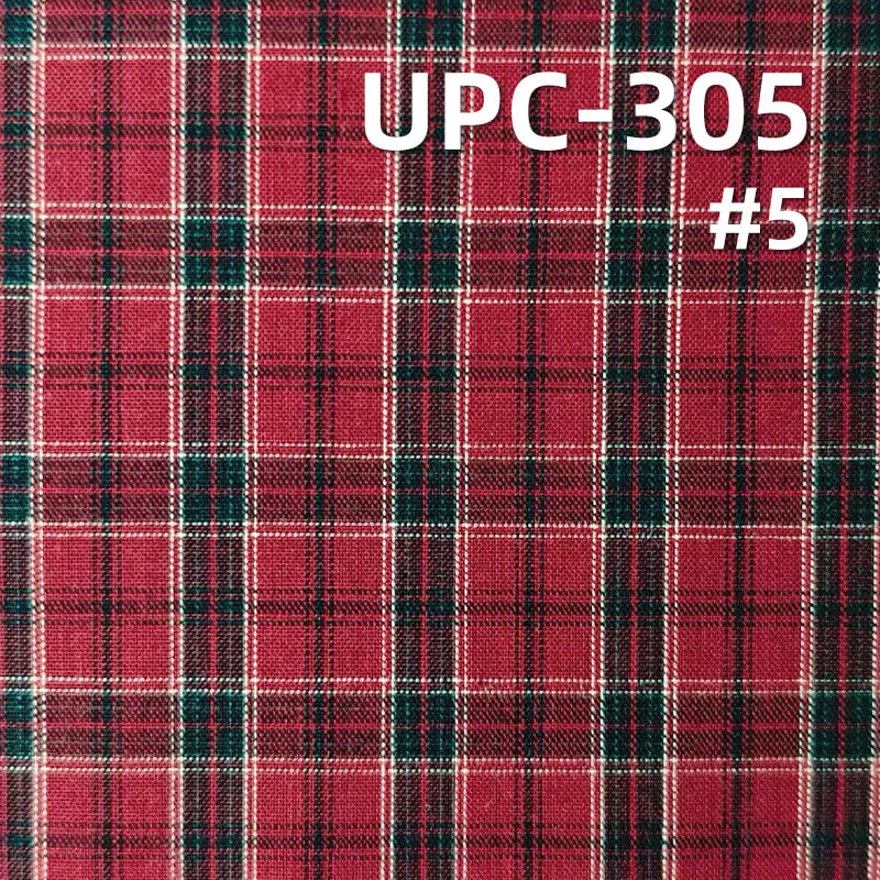 All-Cotton Yarn-Dyed Check Fabric | 120g/m2 Cotton Plain Fabric | Fabric for Plaid Shirts & Dresses