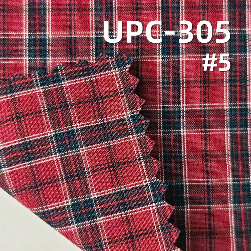 All-Cotton Yarn-Dyed Check Fabric | 120g/m2 Cotton Plain Fabric | Fabric for Plaid Shirts & Dresses
